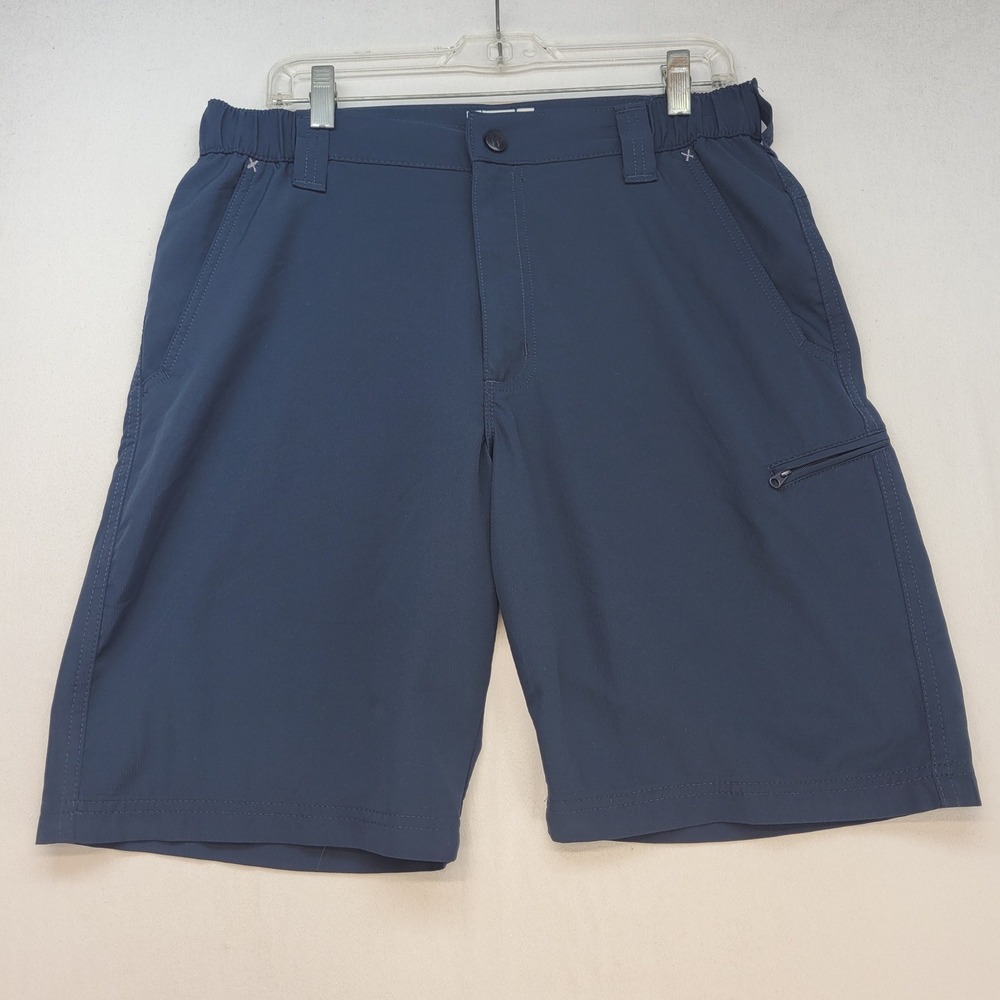 Wrangler Shorts Mens 32 Navy Blue Nylon Outdoor Performance Cargo ZM926MB